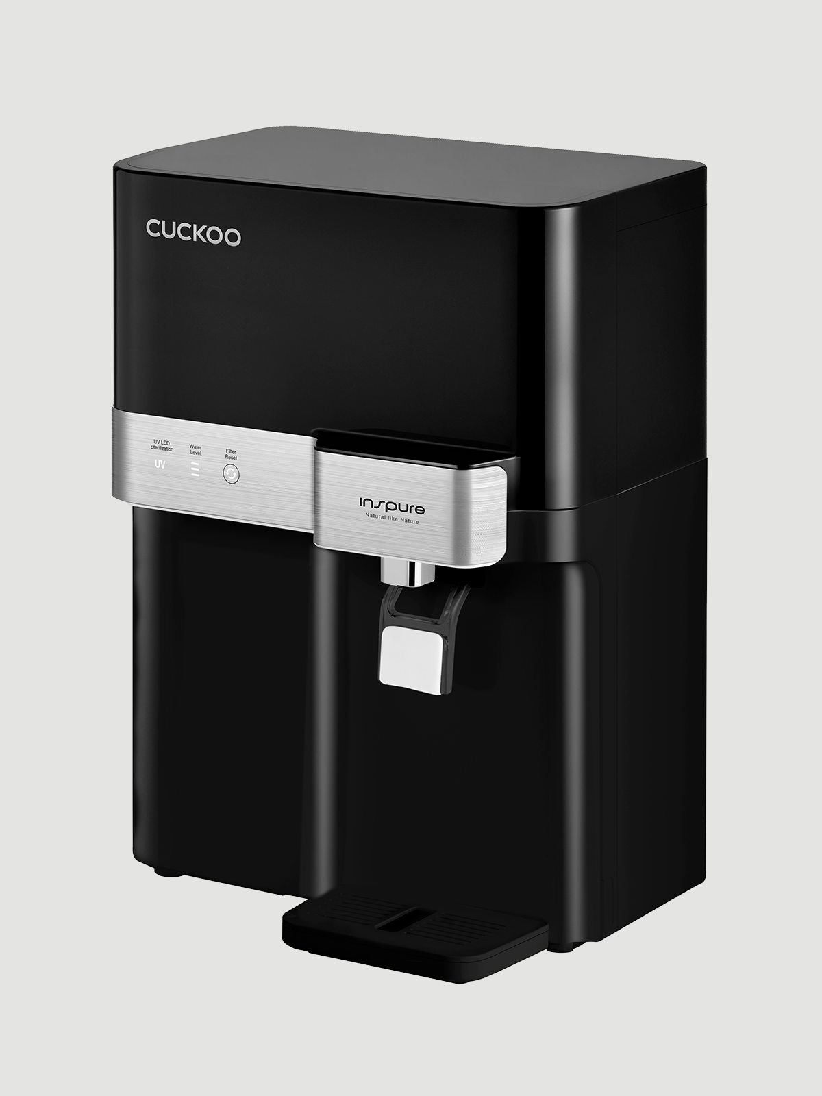 CUCKOO Rovita Water Purifier | RO + in-Tank UV LED + Alkaline Mineral Multi Stage Filtration | 7.5 Litre Capacity | Model No. CP-RRP702MBL
